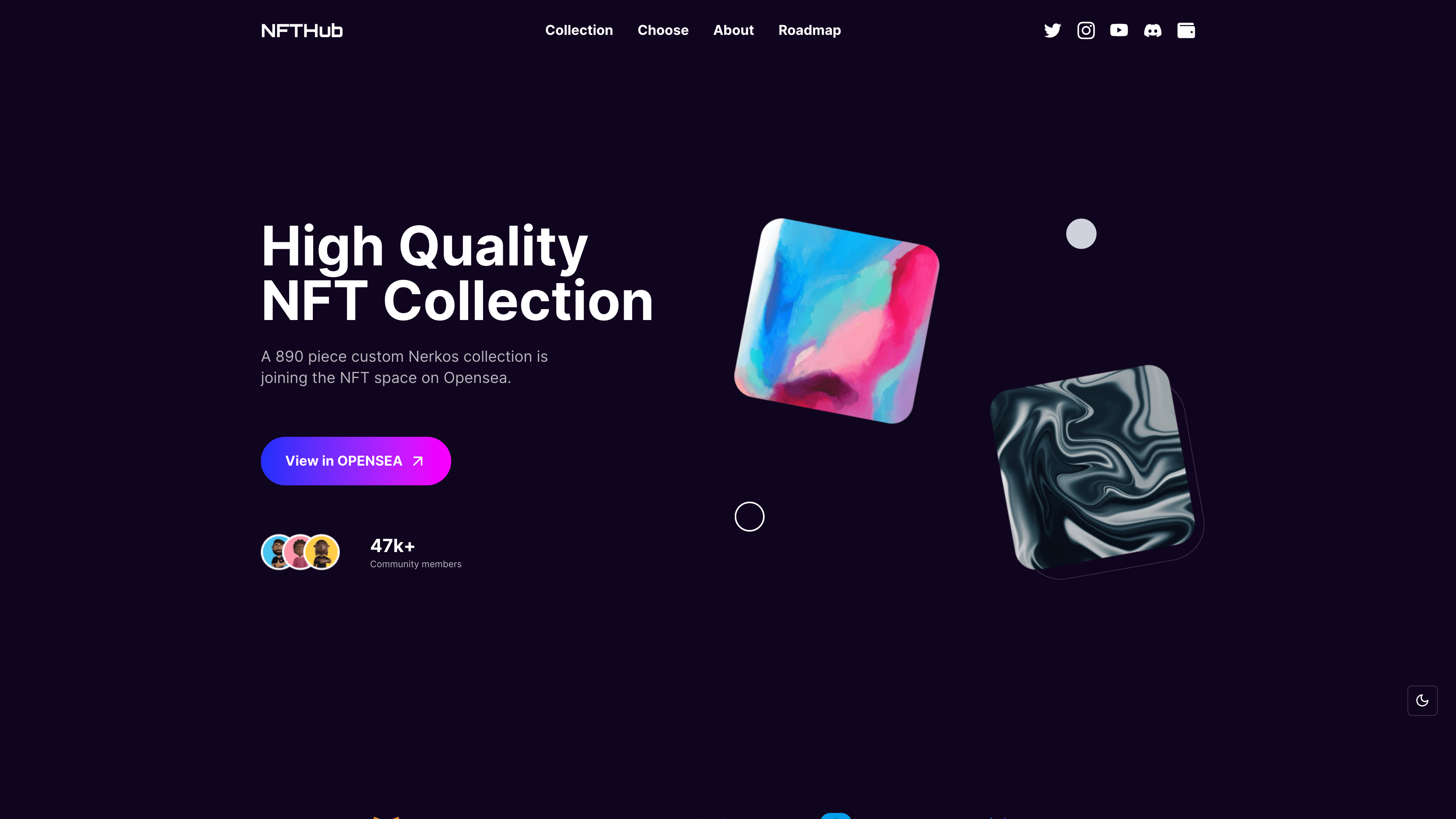 NFT Landing Page